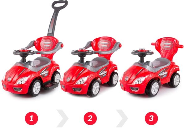Baby car 3en1 Musique + lumiere- Super Ride-18231