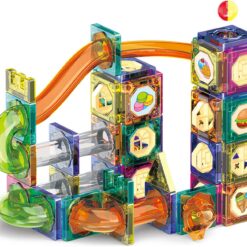 Jeu Blocs de Construction magnetique Montessori - Circuit Billes