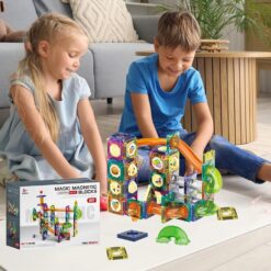 Jeu Blocs de Construction magnetique Montessori - Circuit Billes