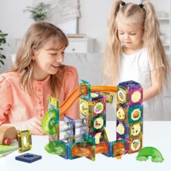 Jeu Blocs de Construction magnetique Montessori - Circuit Billes