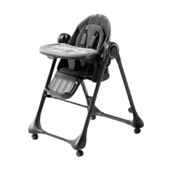 Chaise haute électrique 3 en 1 Kidilo C810 balancelle Bluetooth télécommande pliable Allobebe Maroc black