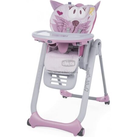 chicco chaise haute rose miss pink
