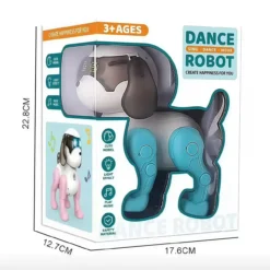 dimension Robot Chien Danseur avec Lumières et Sons