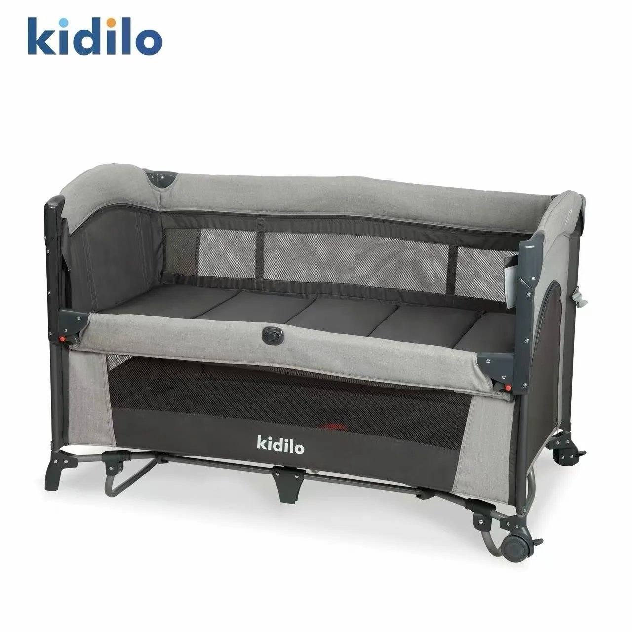 Lit Parc Cododo Multifonction Kidilo UP650E – Couffin, Table à Langer, Moustiquaire & Mobile – Image 3