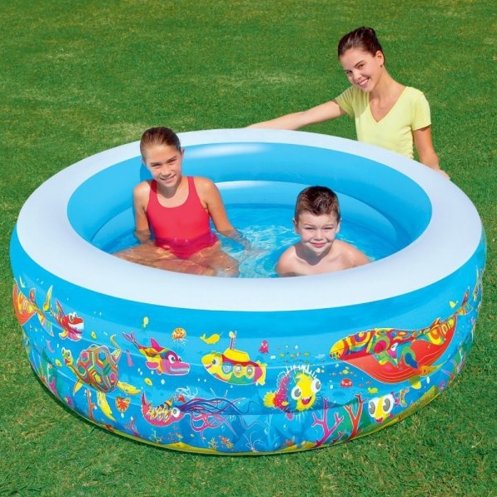 Piscine gonflable pour enfants avec 3 anneaux