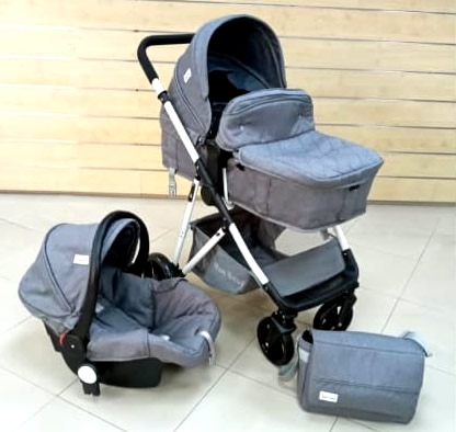 Poussette 3en1 Bidirectionnelle + siège auto + Sac - Allobebe Maroc