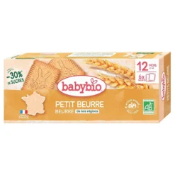Biscuits Petits Beurre Réduit 12mois - Babybio