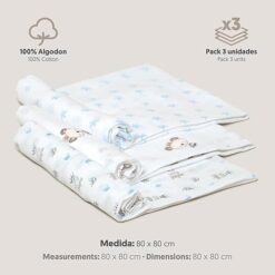 Lot de 3 Langes