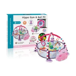 Ludi Tapis d'éveil Rose + 30 balles