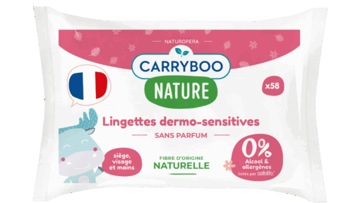 allobebe-58 Lingettes Dermo-sensitives sans Parfum - Carryboo