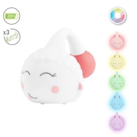 Veilleuse lampe Nomade Mouton Lily rose - Badabulle-0