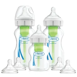 Kit biberons options+ anti-colique col large - Dr browns