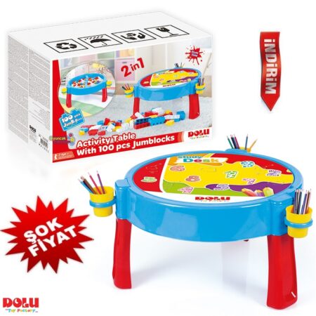 Ma Table d'activités Dolu 2 en 1 + 100blocks - Dolu