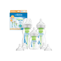 Kit biberons options+ anti-colique col large - Dr browns