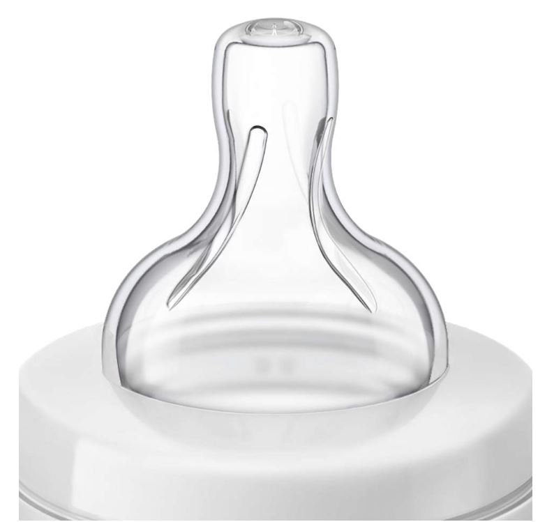 Avent : Biberon Natural en Verre anti-colique 0M+ 120 ml - Allobebe Maroc