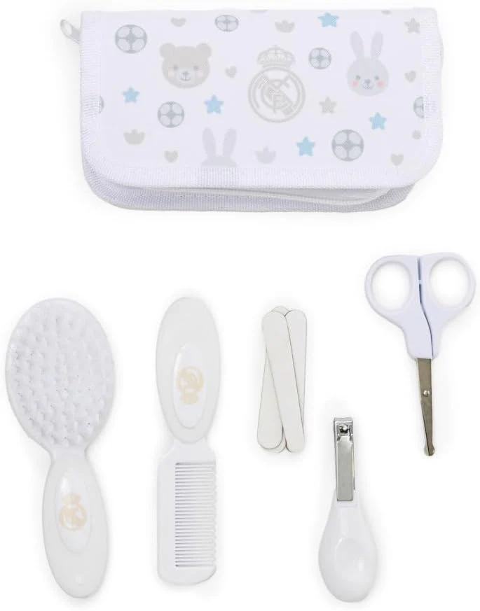 Trousse de Toilette Bébé Miniland Baby Kit Real Madrid – 6 Accessoires dès la Naissance – Image 3