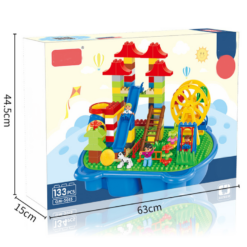 Coffret Jeu didactique avec blocs de construction 133pcs-21226