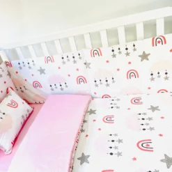 Set Tour de lit 5 pièces 100% cotton - CozyMum