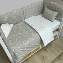 Set Tour de lit 5 pièces 100% cotton - CozyMum