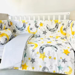 Set Tour de lit 5 pièces 100% cotton - CozyMum