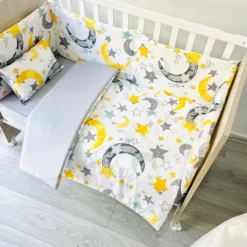 Set Tour de lit 5 pièces 100% cotton - CozyMum