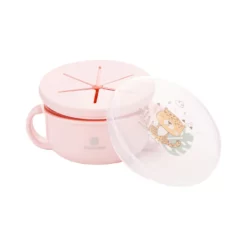 Bol à Goûter 2 en 1 savane - Kikkaboo rose