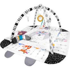 Tapis d'Éveil avec Bords Rabattables black