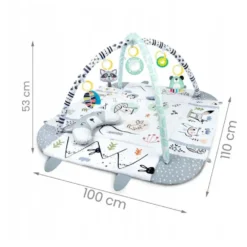 dimension Tapis d'Éveil avec Bords Rabattables