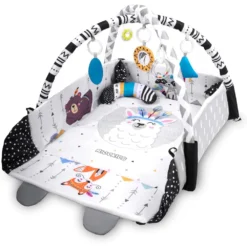 Tapis d'Éveil avec Bords Rabattables