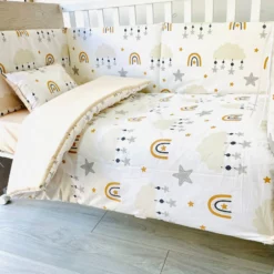 Set Tour de lit 5 pièces 100% cotton - CozyMum