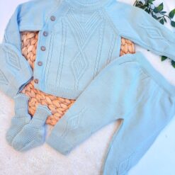 Tenue Ensemble bébé en Tricot 4 pcs- Douceur & Chaleur