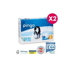 Offre spéciale Couches écologiques réspirantes Pingo 2 paquets Mini Taille 2 (3-6kg) 42 couches-21867