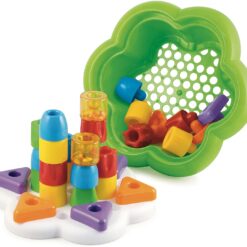 Box Gros plots à empiler avec Seau de Rangement - Quercetti-21333