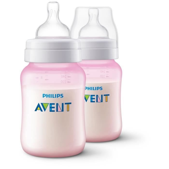 Lot de 2 biberons natural 3.0 240 ml de Avent-philips sur allobébé