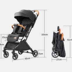 Poussette Compacte - Noir-21782