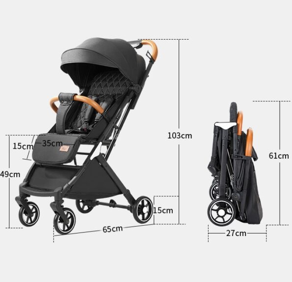 Poussette Compacte – Noir-21782