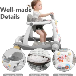 Trotteur Baby Walker 3-en-1 Multifonctionnel - X100
