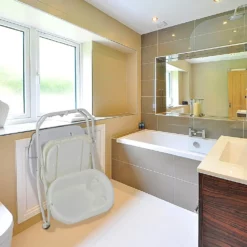 Combi Table de bain + change Compacte blanche motif éléphanto  - Cozymum