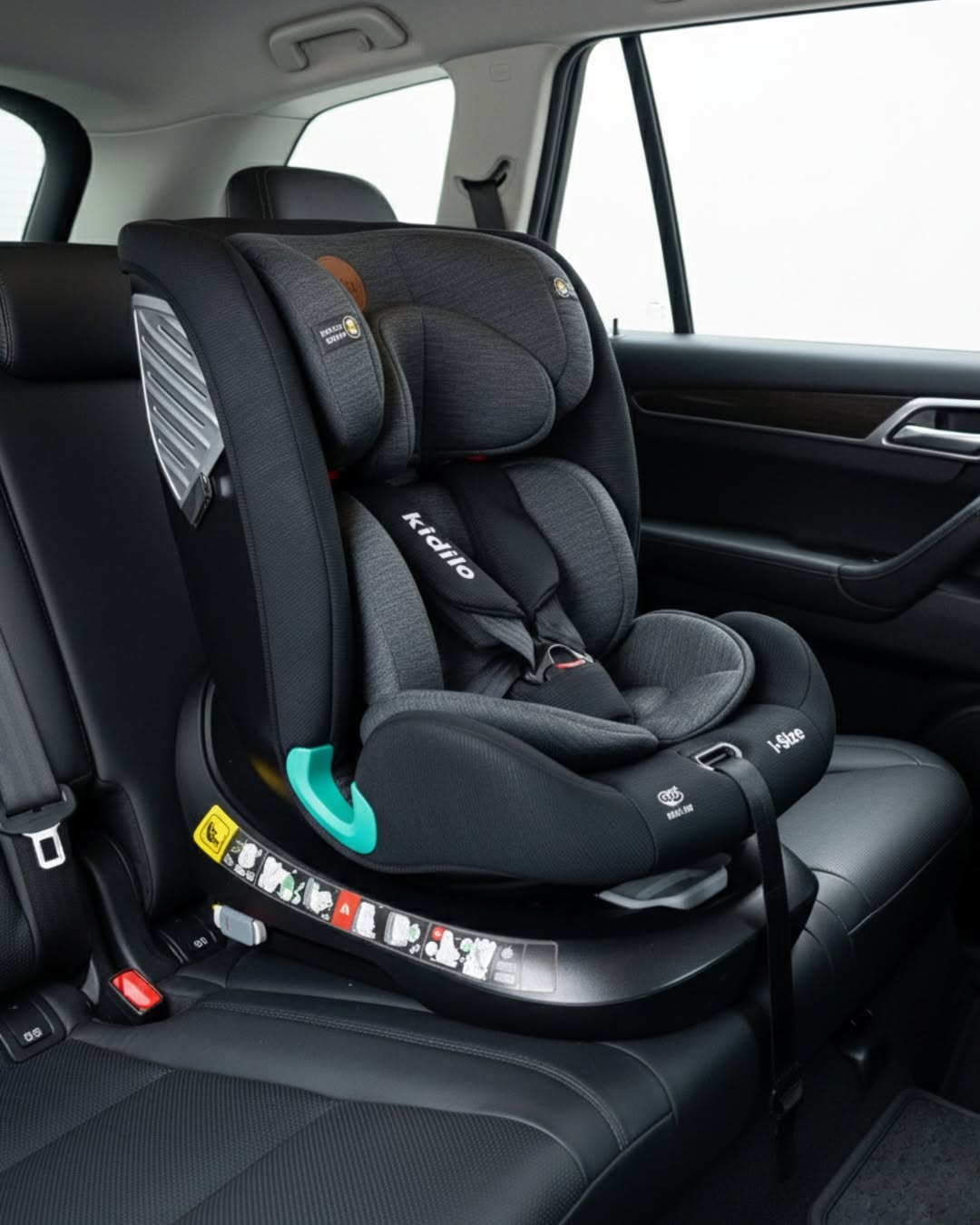 Siège auto évolutif G509 Isize isofix 0 à 12 ans – Kidilo noir