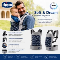 Porte-bébé Chicco Soft & Dream : 3 positions de portage dès la naissance