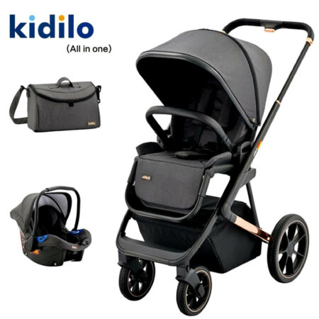 poussette avec maxi cosi et sac à langer deluxe