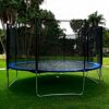Trampoline avec filet 360cm Bleu-0