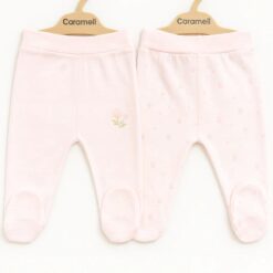 de 2 Pantalons Bébé Rose Clair Coton organique - Caramell 