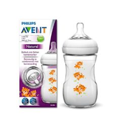 AVENT - Biberon Natural (260ml) - 4 Motifs