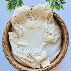 Ensemble bébé 3 pièces en coton : douceur et confort garantis