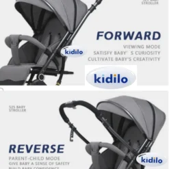 Poussette valise Réversible Légère+ moustiquaire - Kidilo