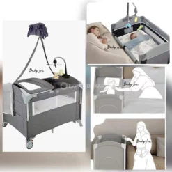 Lit bébé Cododo Parc 3 en 1 Tissu Réspirant  - Coolbaby