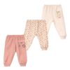 Pack de 3 Pantalons Coton Pur – Motifs Fleuris & Pieds Ouverts