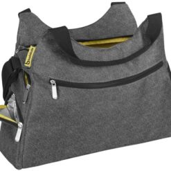 Sac à langer multipoches gris chiné - Badabulle-23592