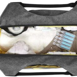 Sac à langer multipoches gris chiné - Badabulle-23593